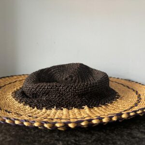 Black and Brown Hat